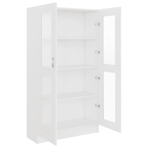 Βιτρίνα Λευκή 82,5 x 30,5 x 150 εκ. Επεξ. Ξύλο - Pakobazaar