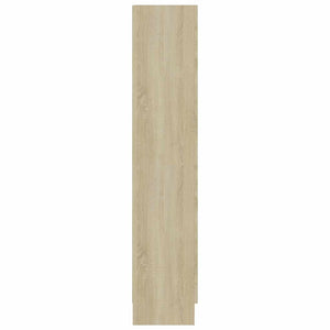 Βιτρίνα Χρώμα Sonoma Δρυς 82,5 x 30,5 x 150 εκ. Επεξ. Ξύλο