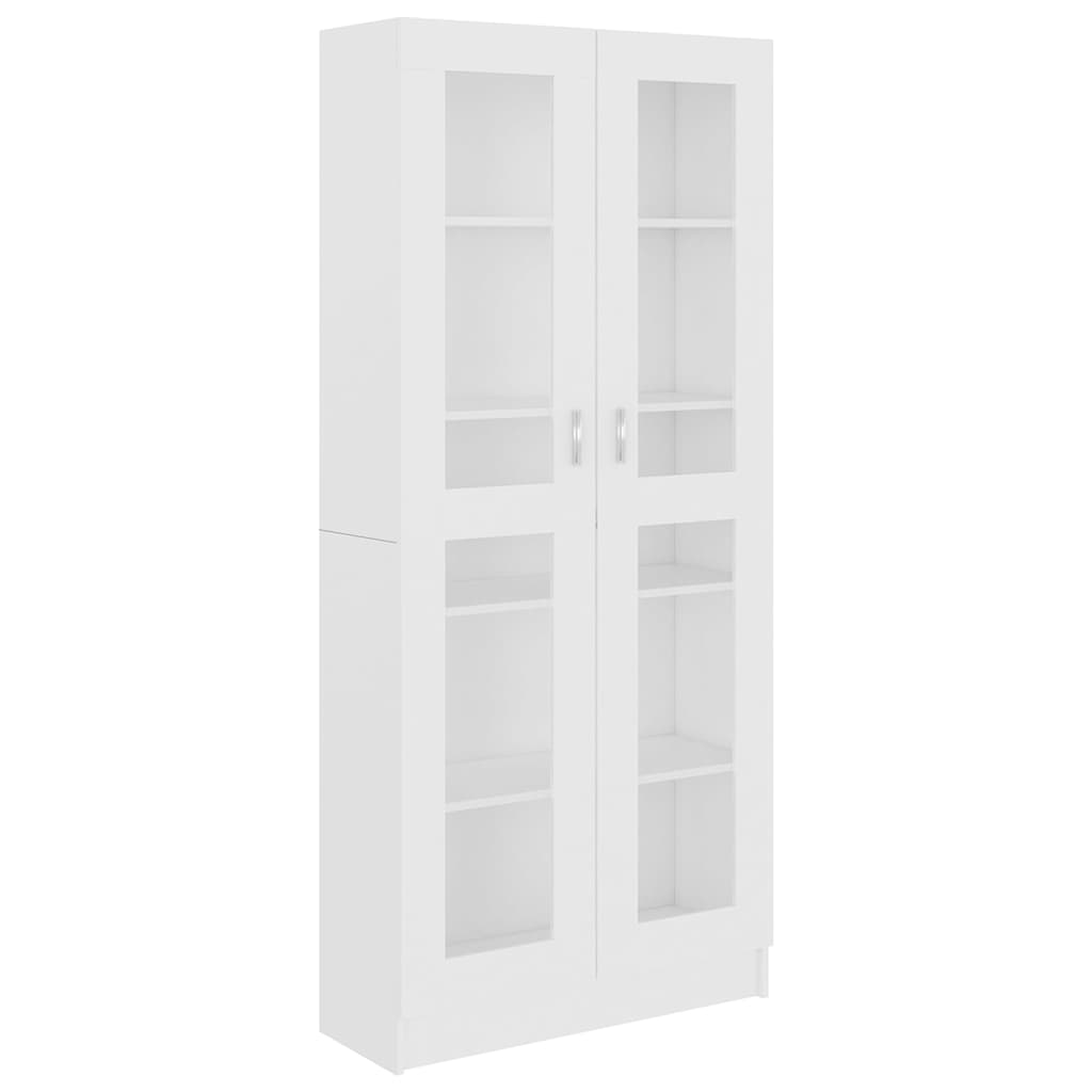 Βιτρίνα Λευκή 82,5 x 30,5 x 185 εκ. Επεξ. Ξύλο - Pakobazaar