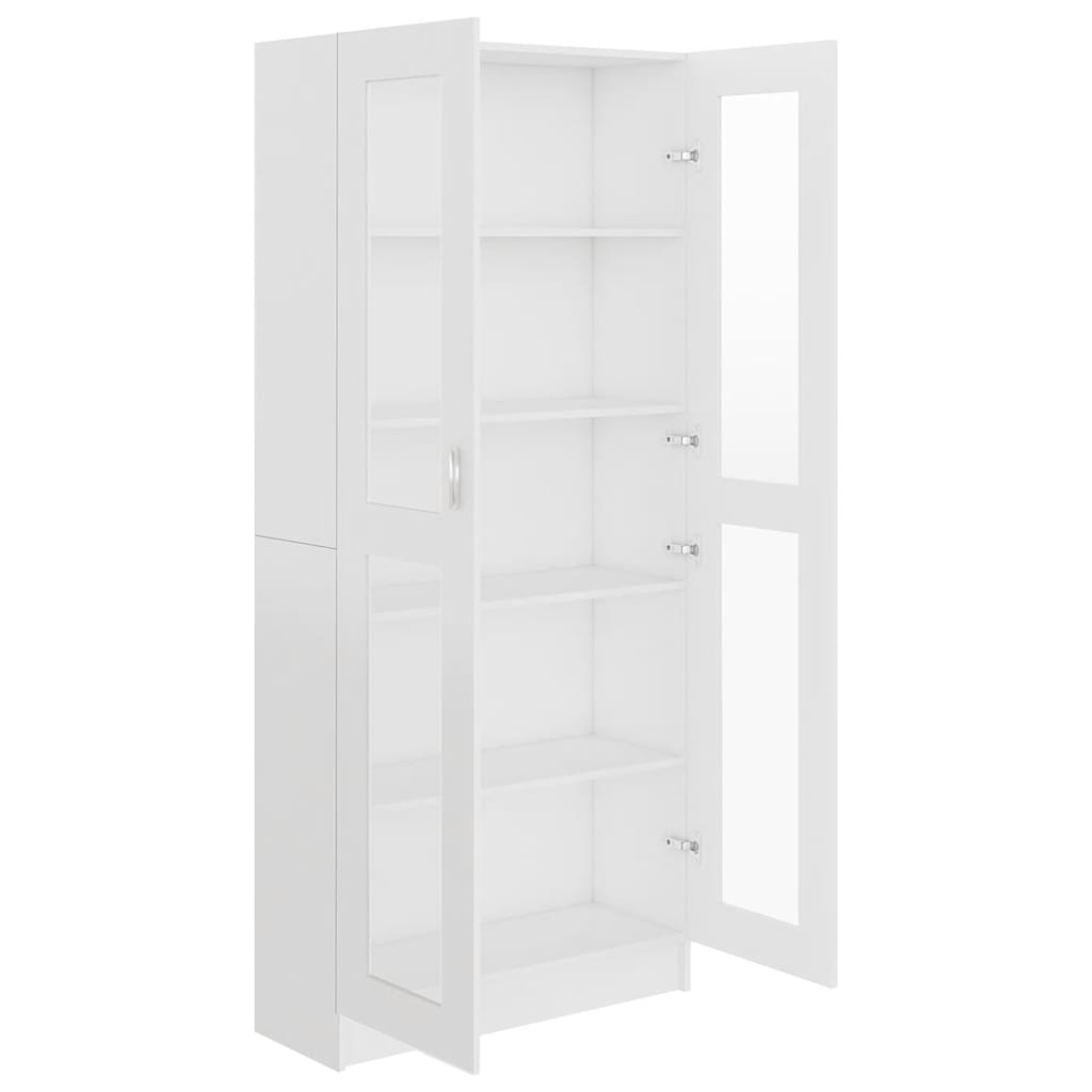 Βιτρίνα Λευκή 82,5 x 30,5 x 185 εκ. Επεξ. Ξύλο - Pakobazaar