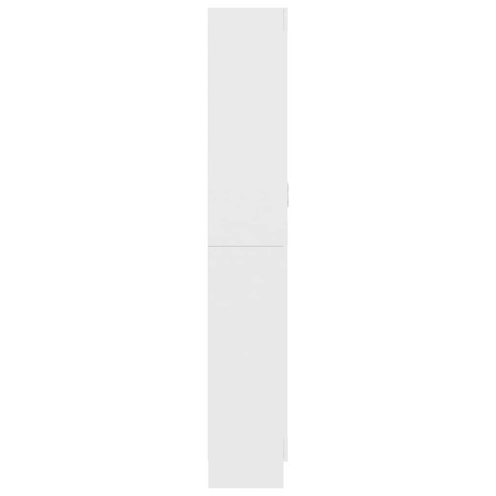 Βιτρίνα Λευκή 82,5 x 30,5 x 185 εκ. Επεξ. Ξύλο - Pakobazaar
