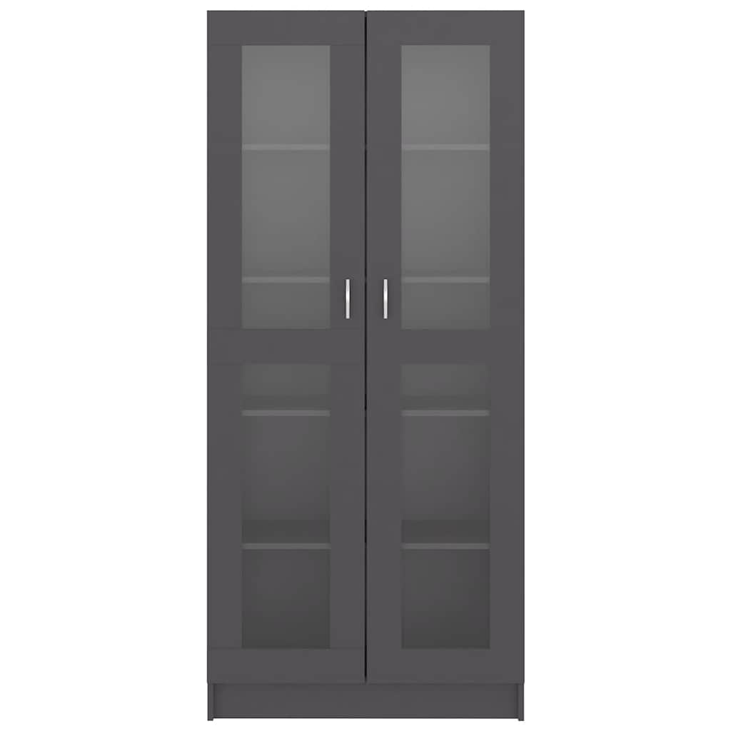 Βιτρίνα Γκρι 82,5 x 30,5 x 185 εκ. Μοριοσανίδα