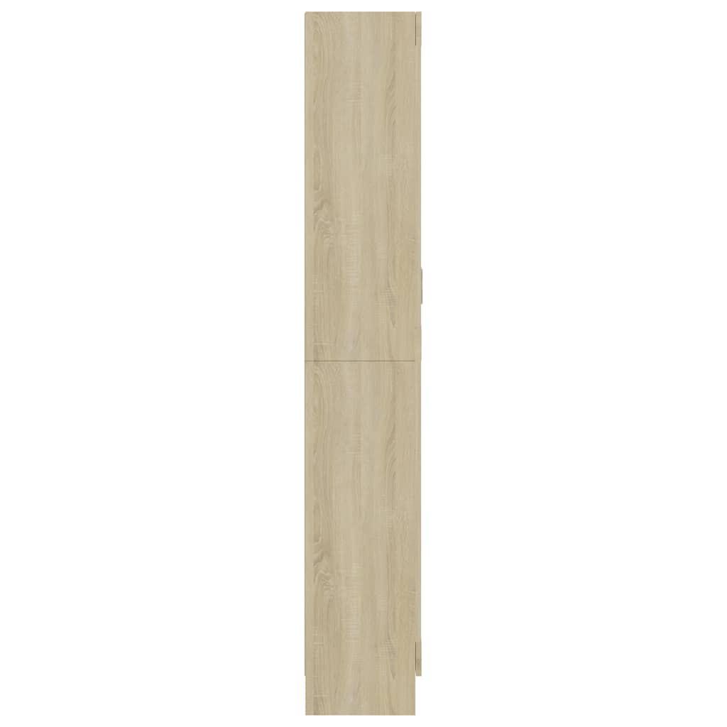 Βιτρίνα Χρώμα Sonoma Δρυς 82,5 x 30,5 x 185 εκ. Επεξ. Ξύλο - Pakobazaar