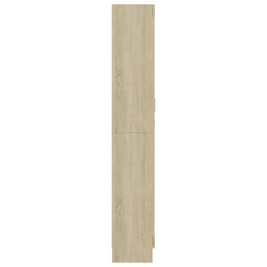 Βιτρίνα Χρώμα Sonoma Δρυς 82,5 x 30,5 x 185 εκ. Επεξ. Ξύλο - Pakobazaar