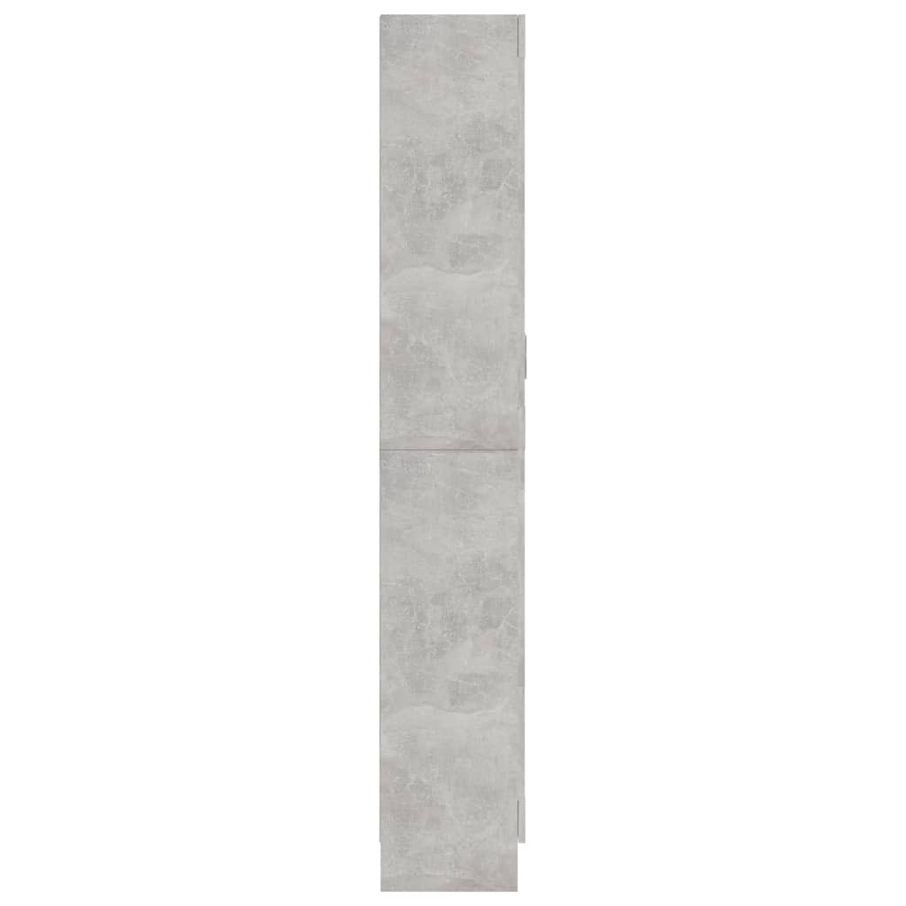 Βιτρίνα Γκρι του Σκυροδέματος 82,5x30,5x185,5 εκ. Επεξ. Ξύλο - Pakobazaar