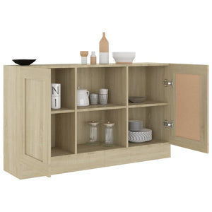 Μπουφές Χρώμα Sonoma Δρυς 120 x 30,5 x 70 εκ. από Επεξ. Ξύλο - Pakobazaar