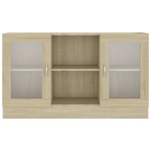 Βιτρίνα Χρώμα Sonoma Δρυς 120 x 30,5 x 70 εκ. από Επεξ. Ξύλο