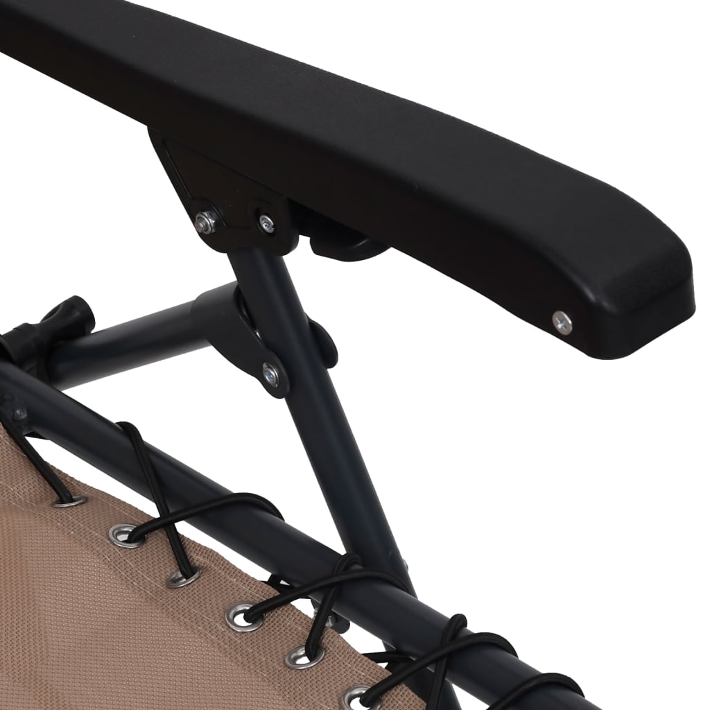 Σεζλόνγκ Πτυσσόμενη Taupe από Textilene