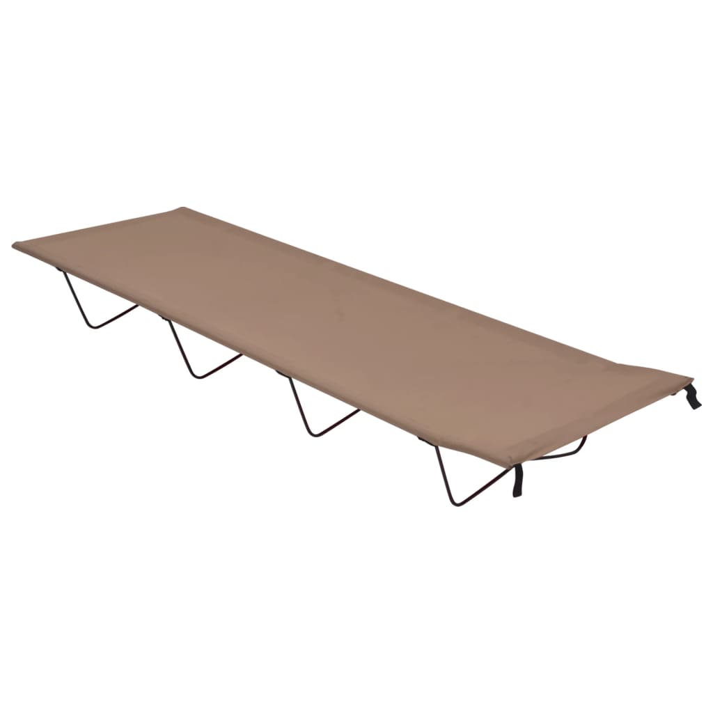 Κρεβάτι Κάμπινγκ Χρώμα Taupe 180x60x19εκ. Ύφασμα Oxford/Ατσάλι