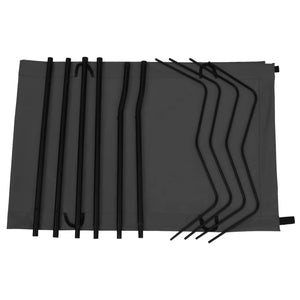 Κρεβάτια Κάμπινγκ 2 τεμ Μαύρα 180x60x19 εκ Ύφασ. Oxford/Ατσάλι