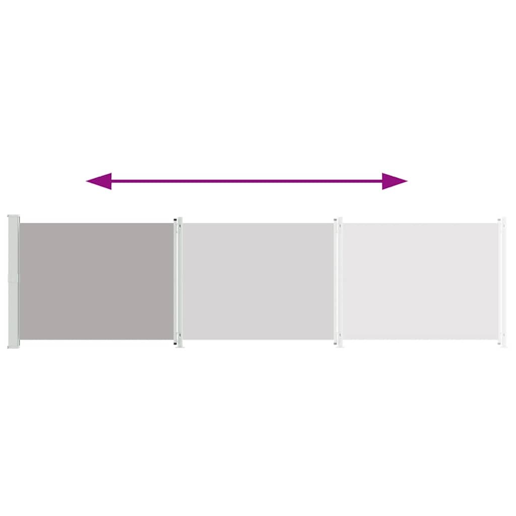 Σκίαστρο Πλαϊνό Συρόμενο Βεράντας Γκρι 600 x 160 εκ.