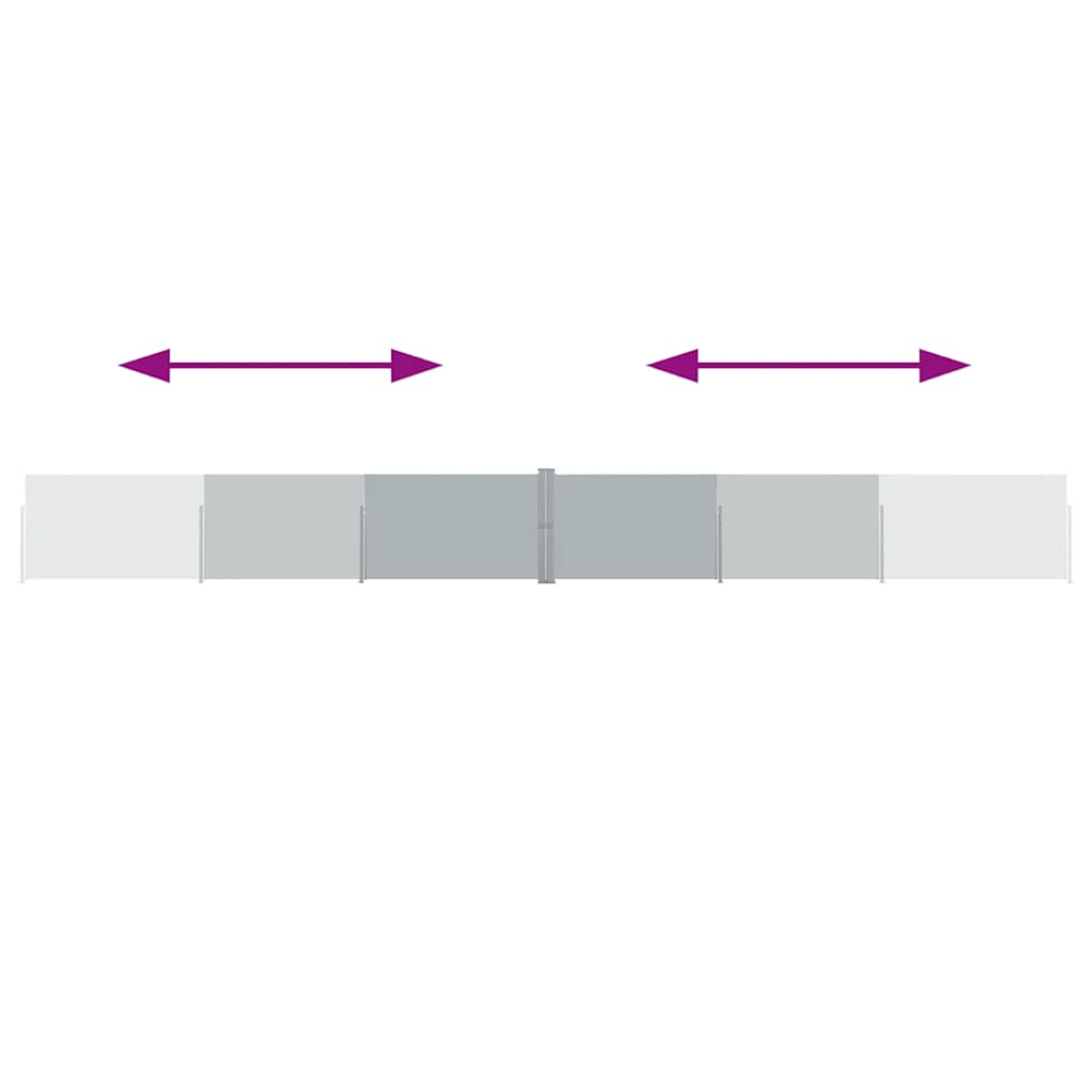 Σκίαστρο Πλαϊνό Συρόμενο Βεράντας Ανθρακί 140 x 1200 εκ.