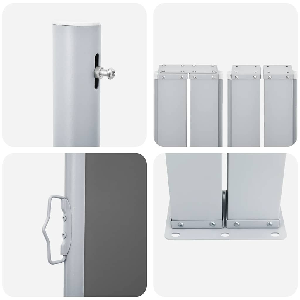 Σκίαστρο Πλαϊνό Συρόμενο Βεράντας Ανθρακί 170 x 1200 εκ.