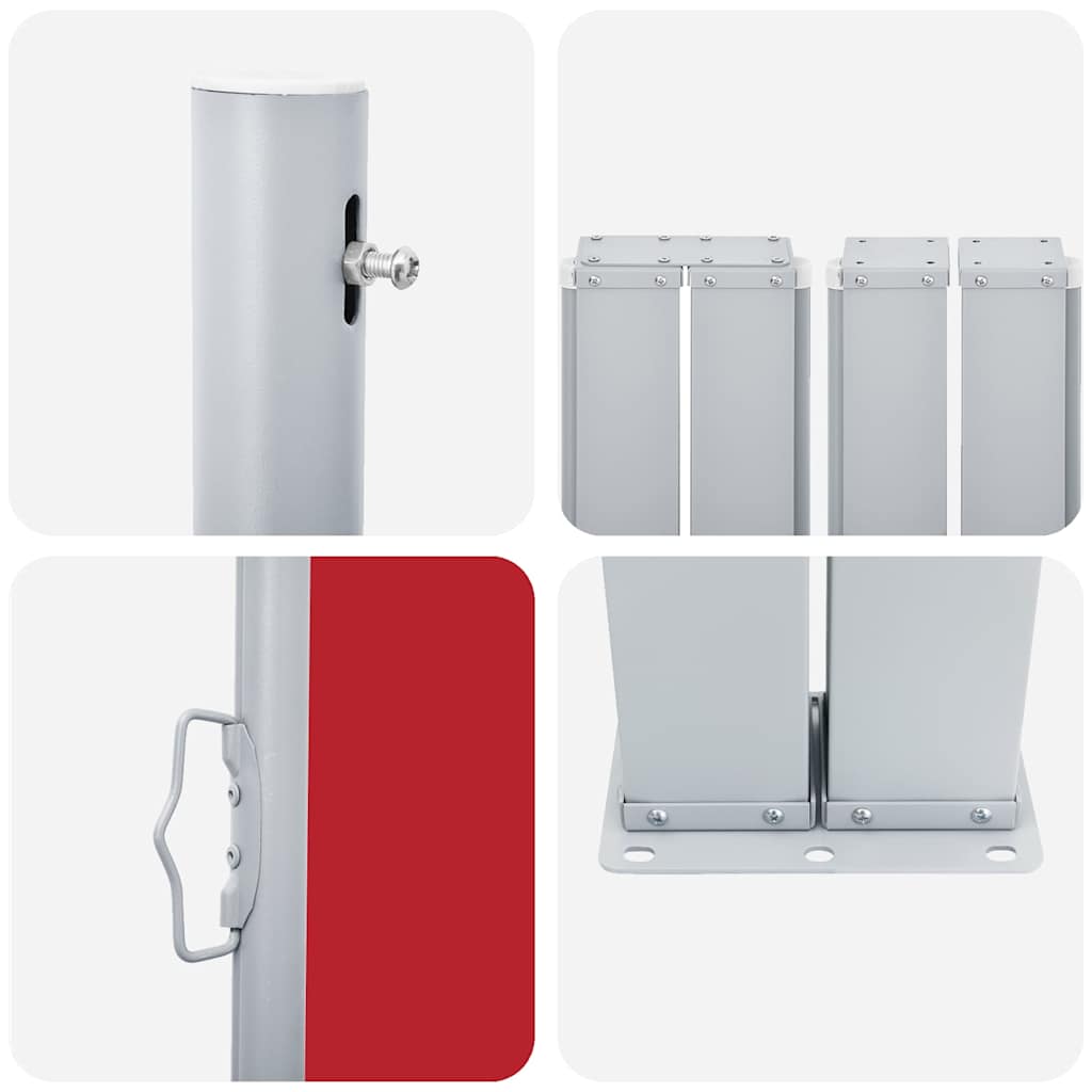 Σκίαστρο Πλαϊνό Συρόμενο Βεράντας Κόκκινο 170 x 1200 εκ.