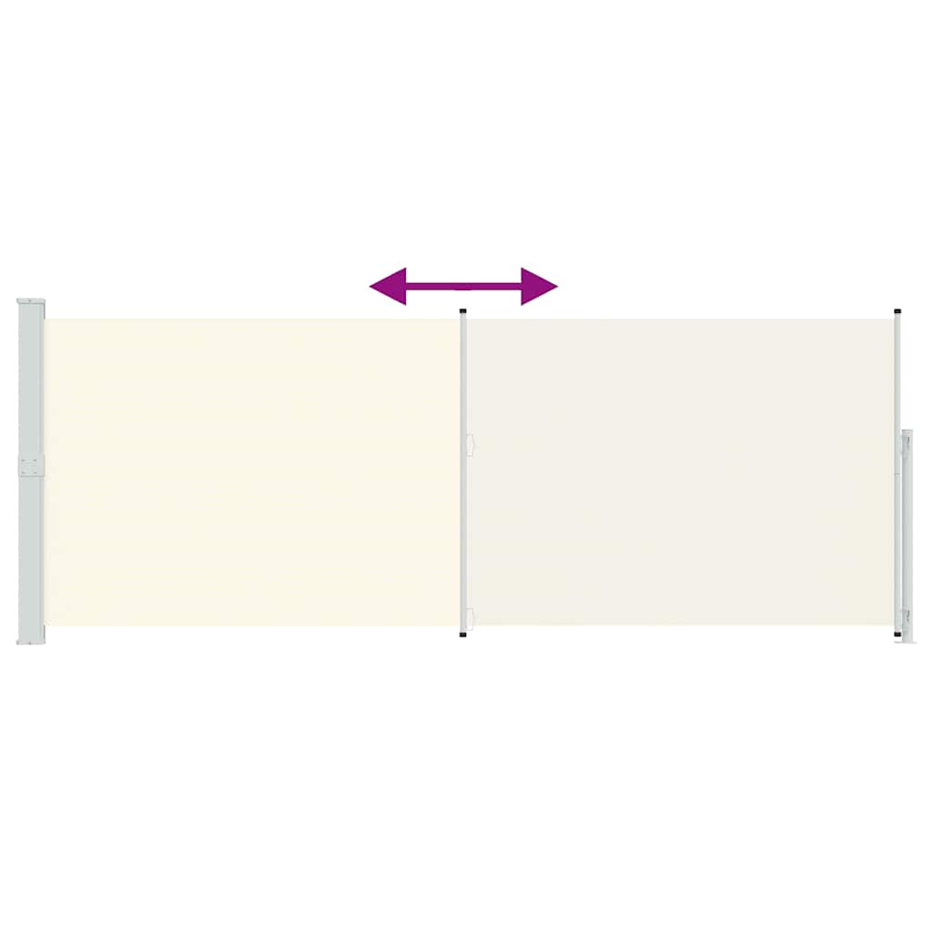 Σκίαστρο Πλαϊνό Συρόμενο Βεράντας Κρεμ 180 x 500 εκ.