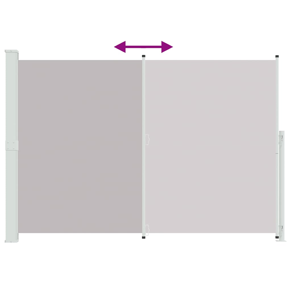 Σκίαστρο Πλαϊνό Συρόμενο Βεράντας Γκρι 200 x 300 εκ.