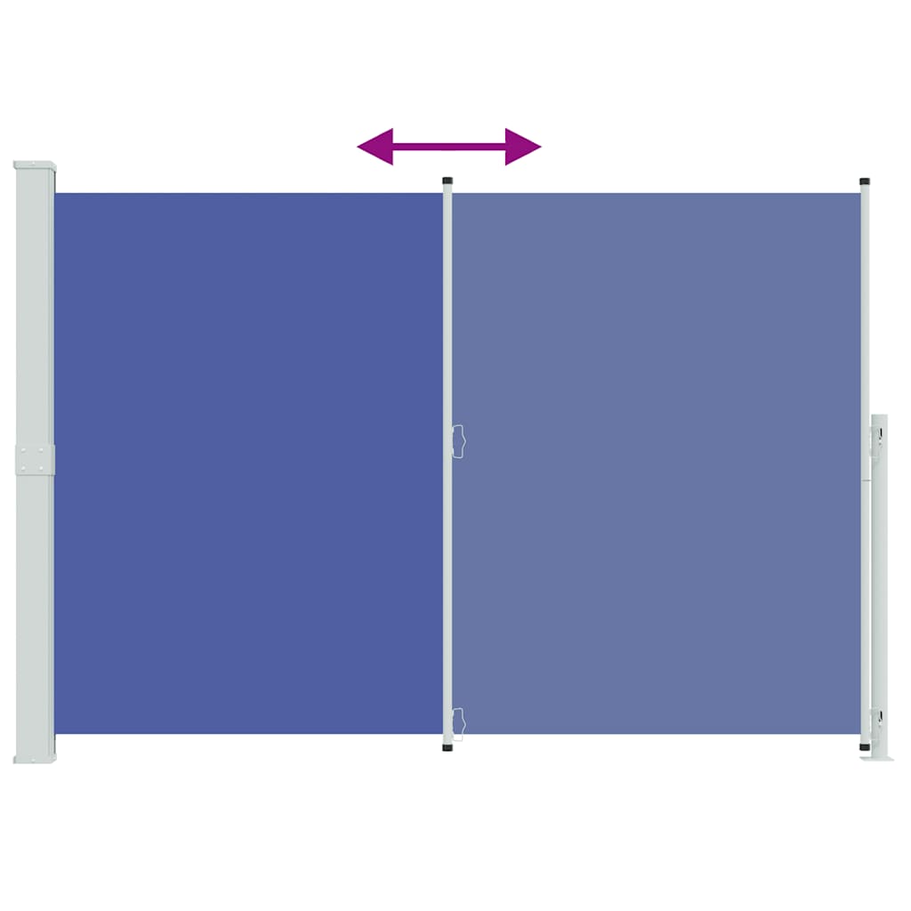 Σκίαστρο Πλαϊνό Συρόμενο Βεράντας Μπλε 200 x 300 εκ.