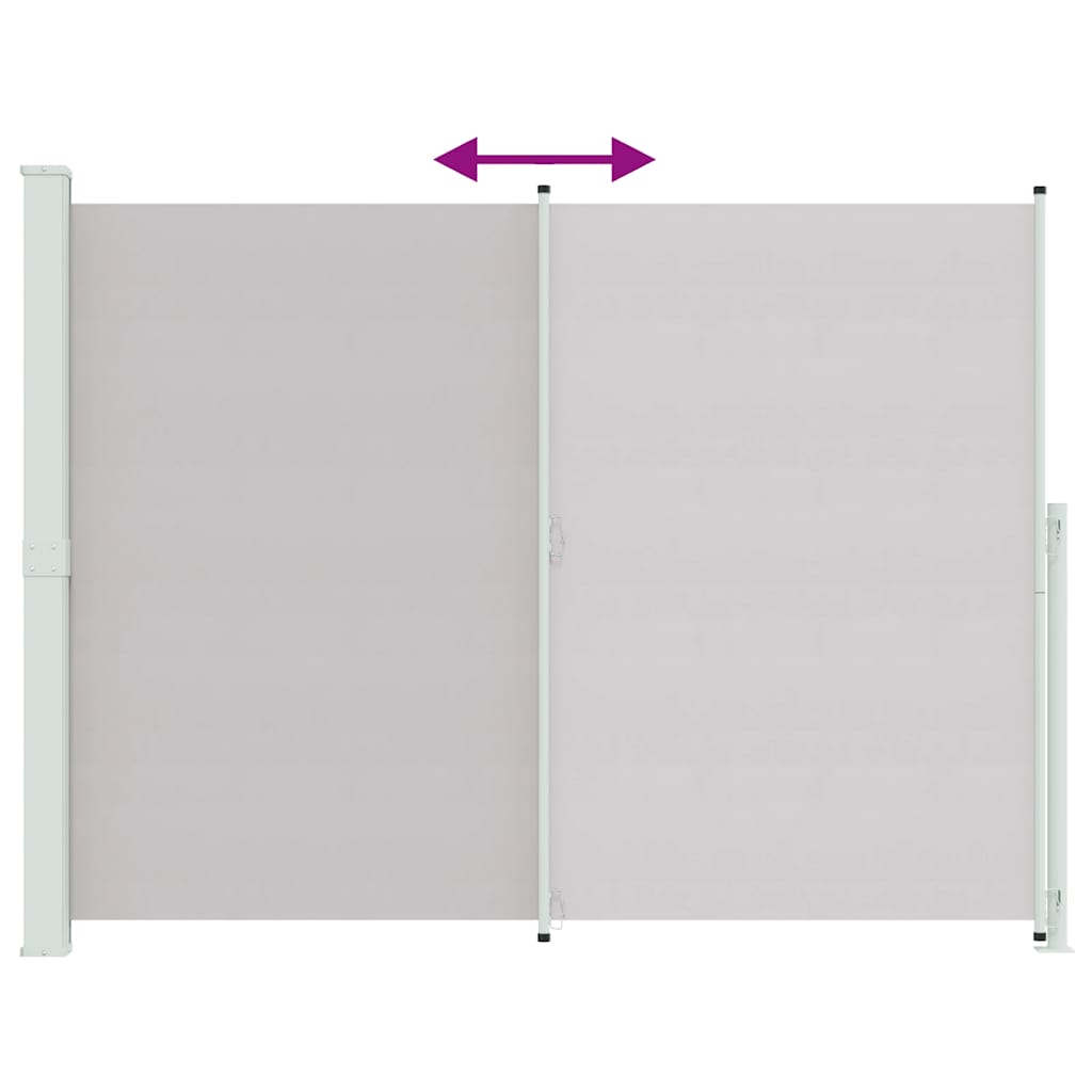 Σκίαστρο Πλαϊνό Συρόμενο Βεράντας Γκρι 220 x 300 εκ.