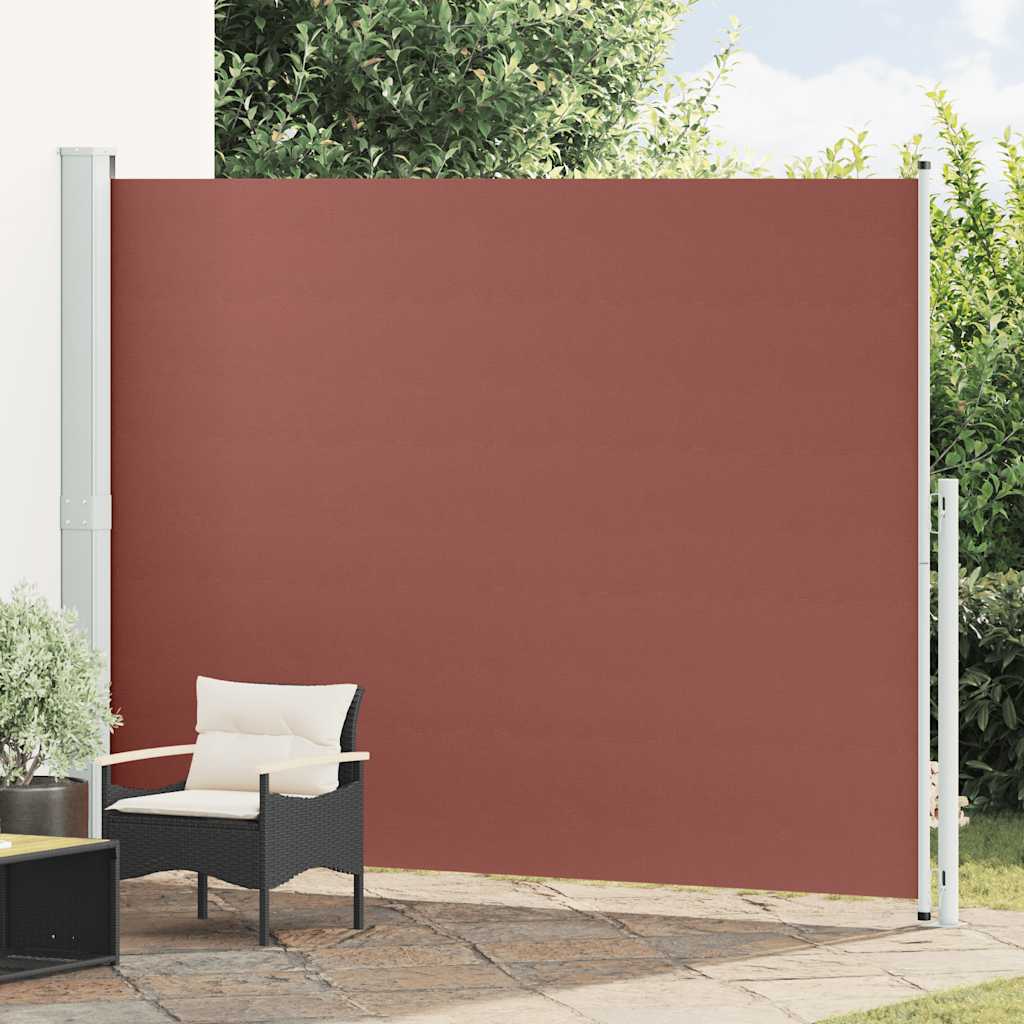 Σκίαστρο Πλαϊνό Συρόμενο Βεράντας Καφέ 220 x 300 εκ.