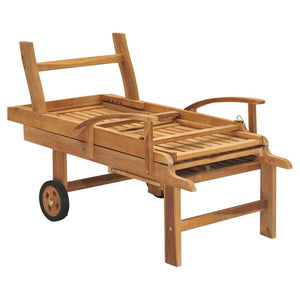 Ξαπλώστρα από Μασίφ Ξύλο Teak
