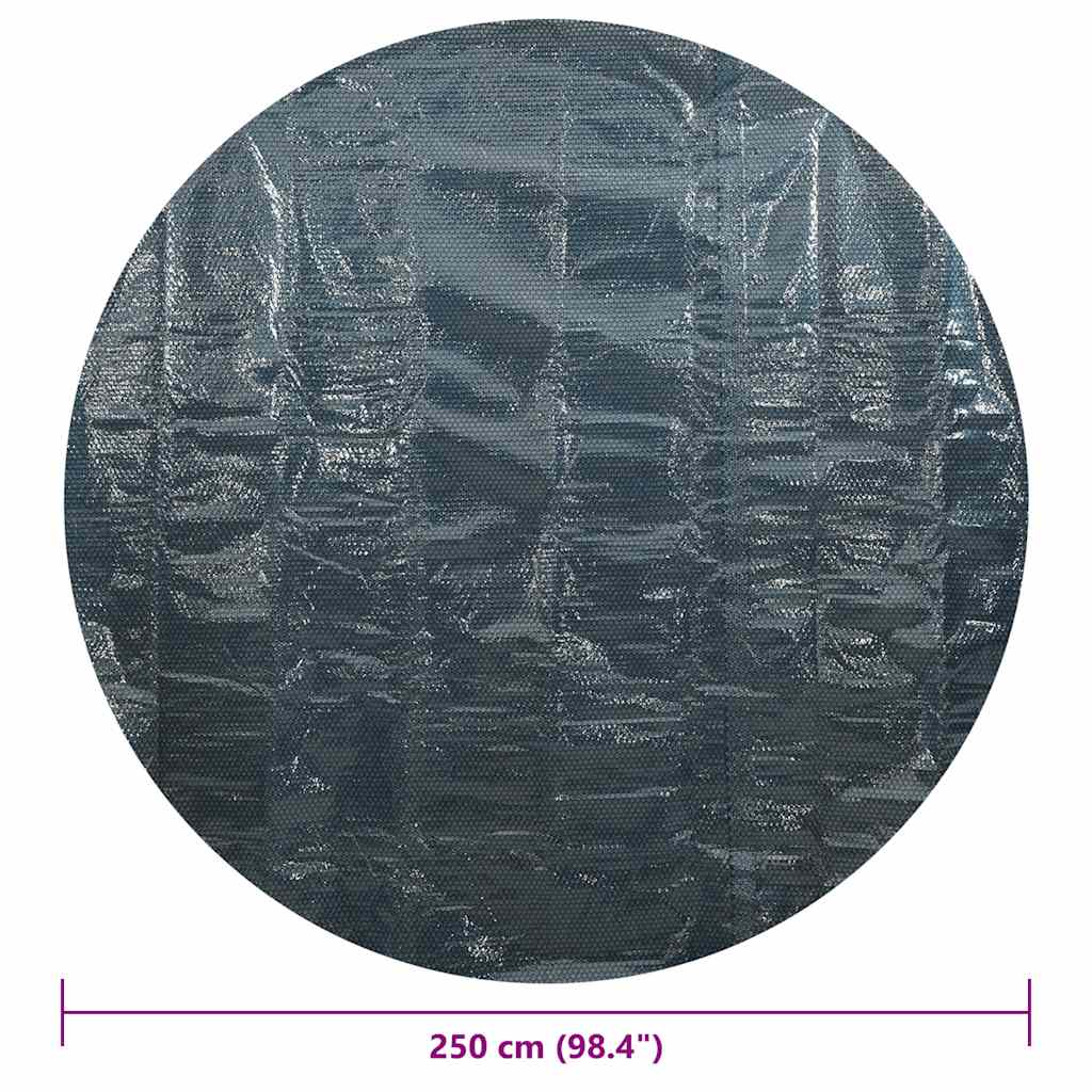 Κάλυμμα Πισίνας Ηλιακό Μαύρο/Μπλε 250 εκ. από Πολυαιθυλένιο - Pakobazaar