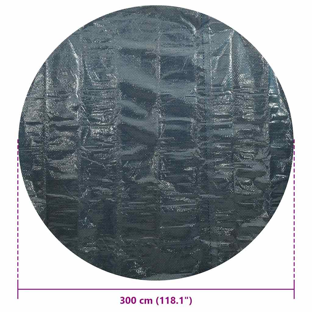 Κάλυμμα Πισίνας Ηλιακό Μαύρο/Μπλε 300 εκ. από Πολυαιθυλένιο - Pakobazaar