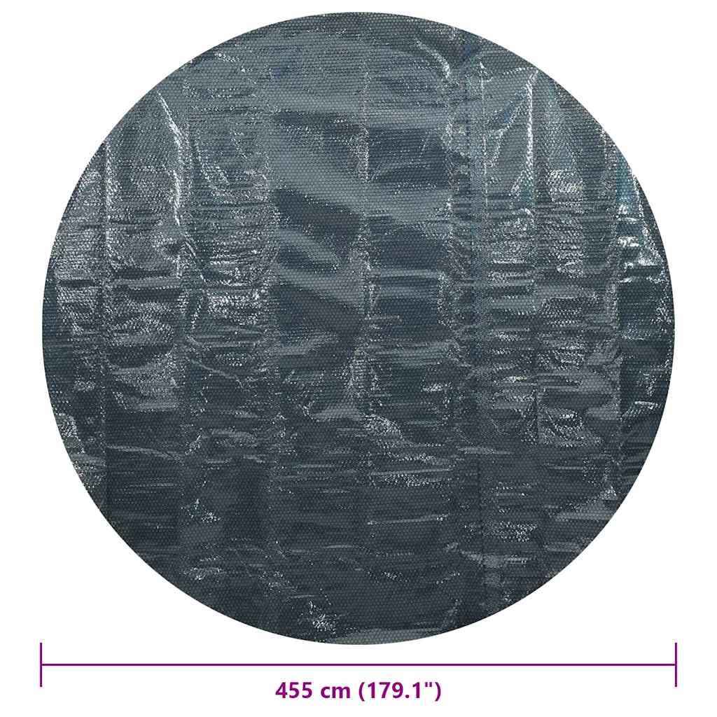 Κάλυμμα Πισίνας Ηλιακό Μαύρο/Μπλε 455 εκ. από Πολυαιθυλένιο - Pakobazaar