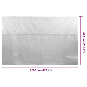 Κάλυμμα Πισίνας Ηλιακό Γκρι 1200x600 εκ. από Πολυαιθυλένιο