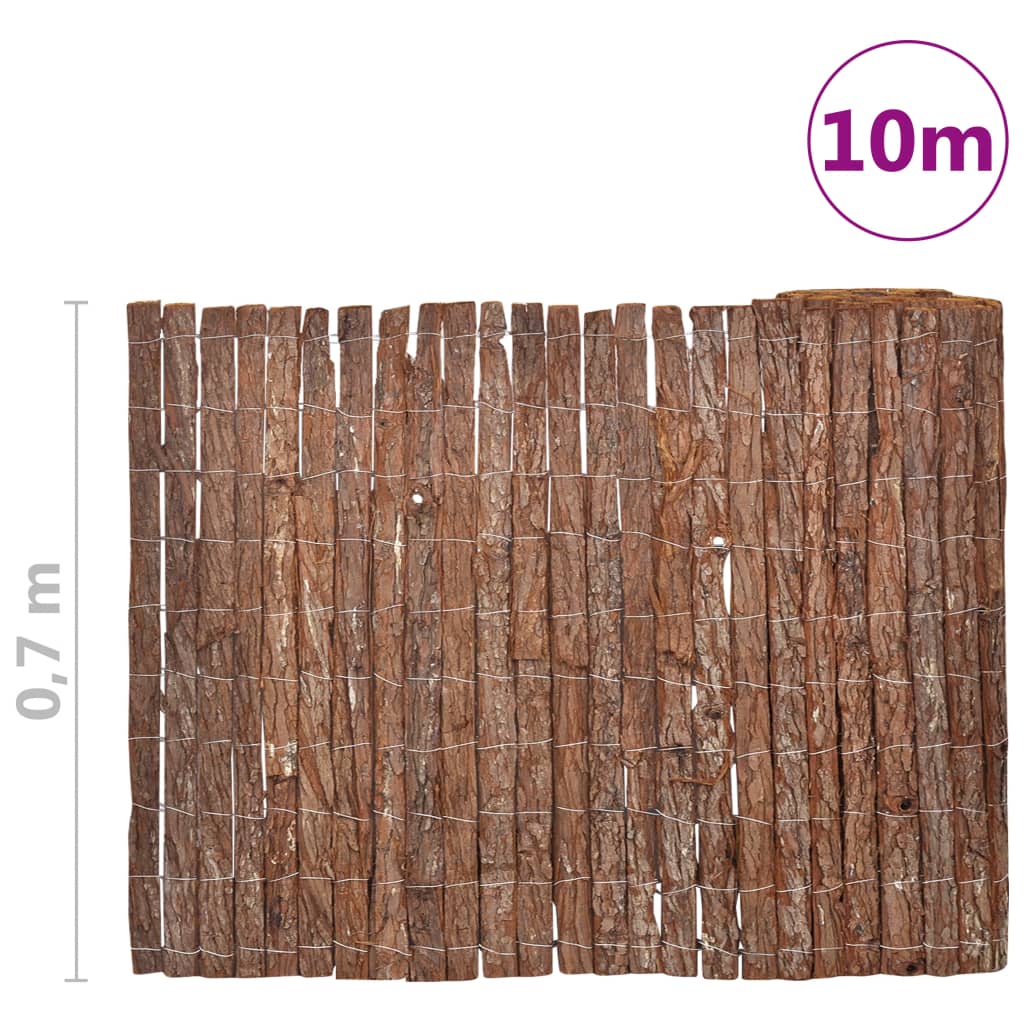 Φράχτης Κήπου 1000 x 70 εκ. από Φλοιό Δέντρου - Pakobazaar