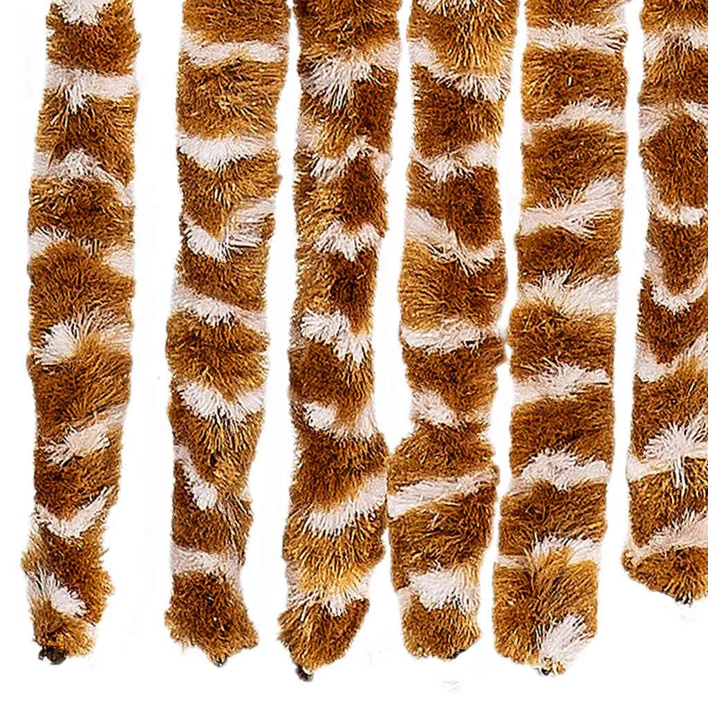 Σήτα - Κουρτίνα Πόρτας Ώχρα / Λευκό 56 x 185 εκ. από Σενίλ