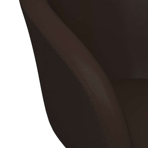 Πολυθρόνες Τραπεζαρίας 2 τεμ. Καφέ Δερματίνη