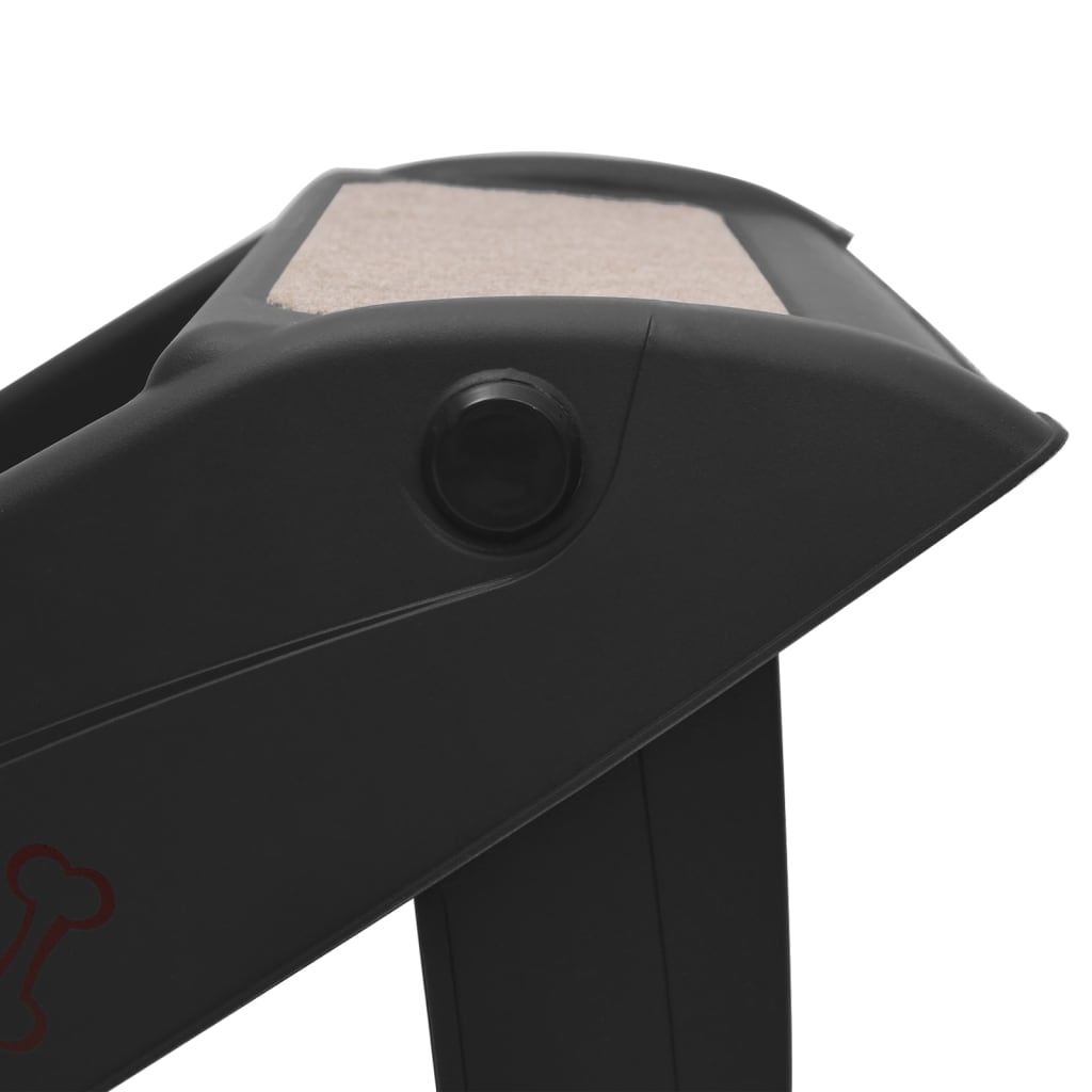 Σκαλάκια για Σκύλους Πτυσσόμενα Μαύρα 62 x 40 x 49,5 εκ. - PAKOBAZAAR