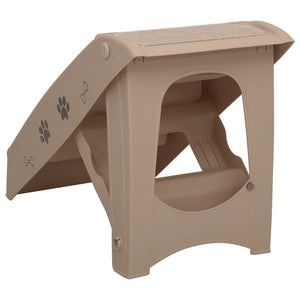 Σκαλάκια για Σκύλους Πτυσσόμενα Καφέ 62 x 40 x 49,5 εκ. - PAKOBAZAAR
