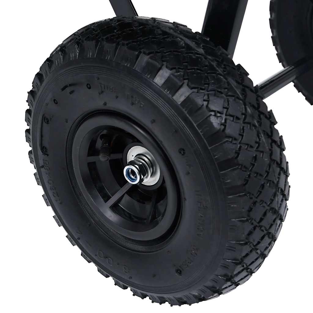 Καρότσι Μεταφοράς Ανατρεπόμενο Μαύρο 300 κ. 75 Λίτρα - Pakobazaar