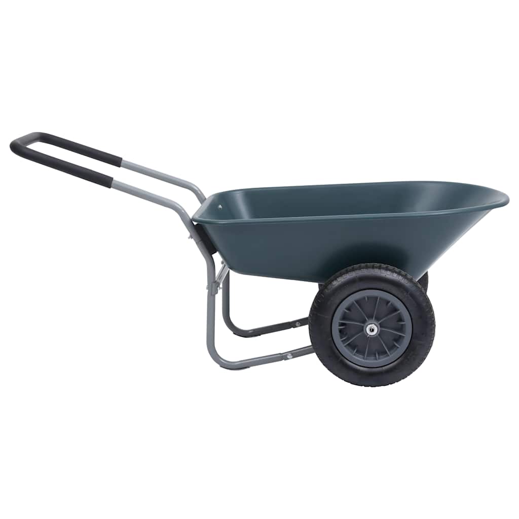 Καρότσι Κήπου Πράσινο και γκρι 140 x 63 x 65 εκ. 78 L 100 kg