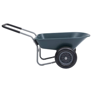 Καρότσι Κήπου Πράσινο και γκρι 140 x 63 x 65 εκ. 78 L 100 kg