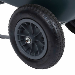 Καρότσι Κήπου Πράσινο και γκρι 140 x 63 x 65 εκ. 78 L 100 kg