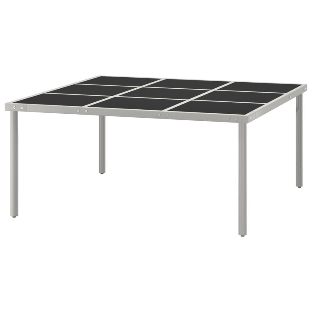 Τραπεζαρία Κήπου 170 x 170 x 74,5 εκ. από Ατσάλι / Γυαλί