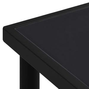 Τραπέζι Κήπου Μαύρο 190 x 90 x 74 εκ. Ατσάλινο - Pakobazaar