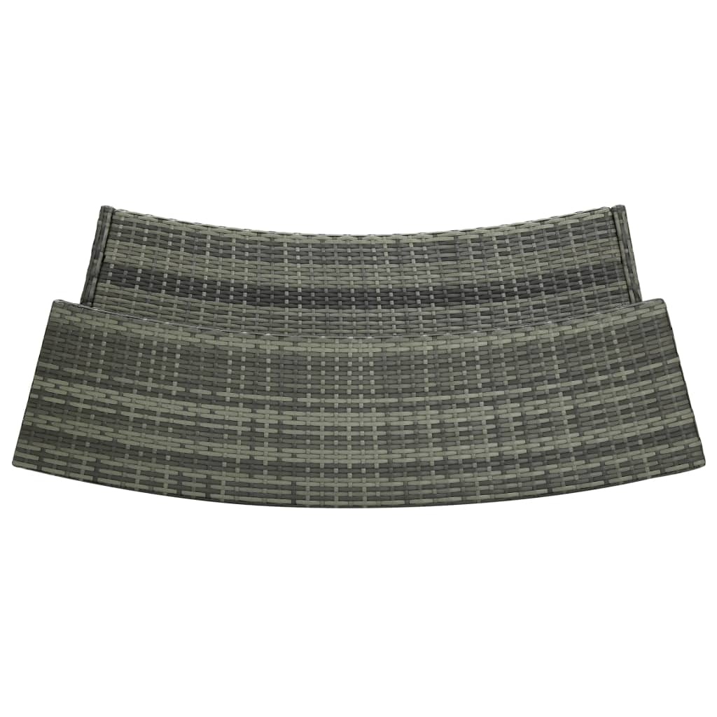 Τραπέζι Μπαρ Κήπου Γκρι 120 x 55 x 110 εκ. από Συνθετικό Ρατάν