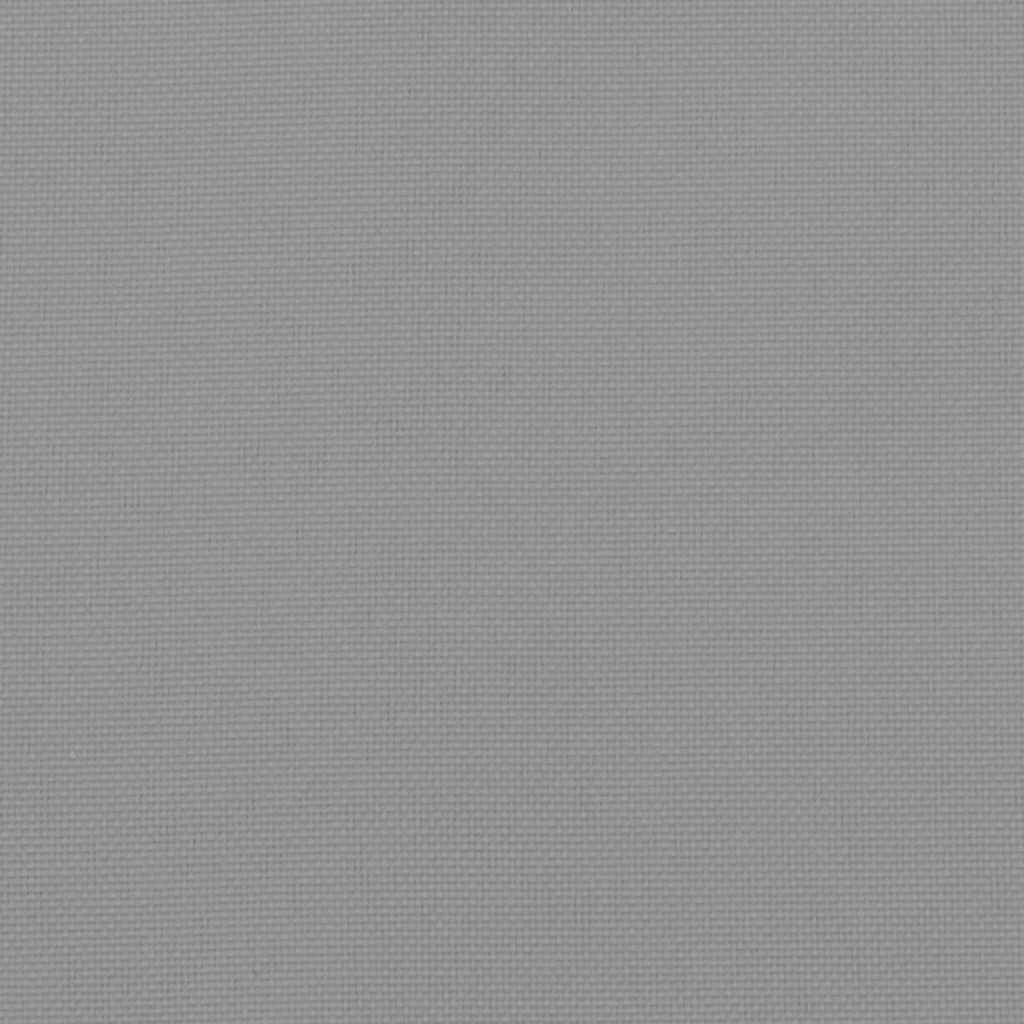 Μαξιλάρια Καρέκλας Κήπου 2 τεμ. Γκρι 40x40x4 εκ. Υφασμάτινα