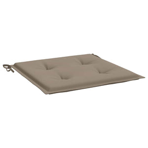 Μαξιλάρια Καρέκλας Κήπου 2 τεμ. Taupe 40x40x3 εκ. Υφασμάτινα