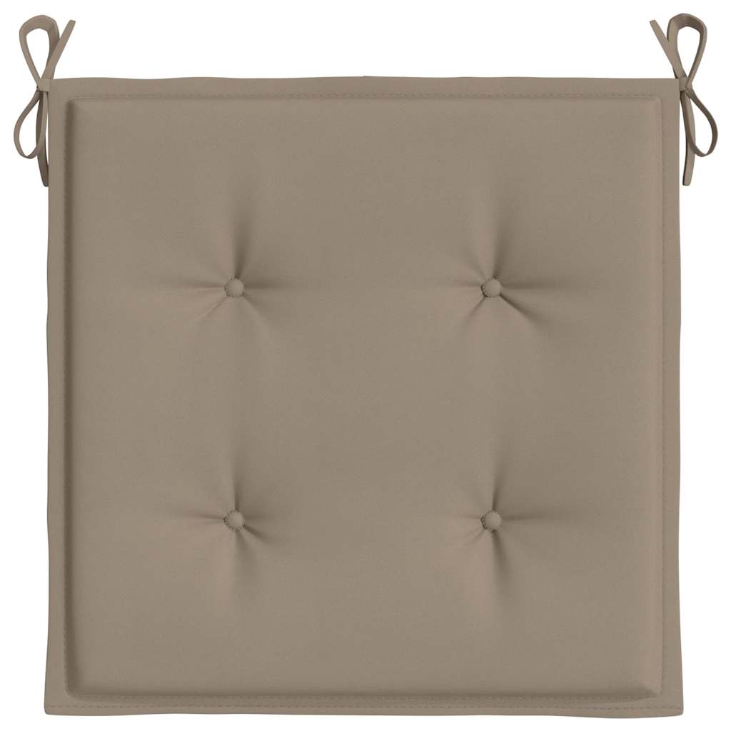 Μαξιλάρια Καρέκλας Κήπου 2 τεμ. Taupe 40x40x4 εκ. Υφασμάτινα
