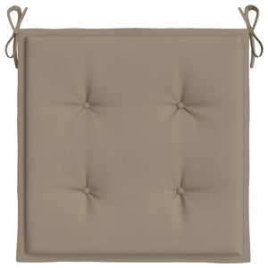 Μαξιλάρια Καρέκλας Κήπου 2 τεμ. Taupe 40x40x3 εκ. Υφασμάτινα