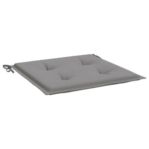 Μαξιλάρια Καρέκλας Κήπου 6 τεμ. Γκρι 50x50x3 εκ. Ύφασμα Oxford