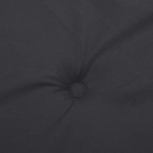 Μαξιλάρια Καρέκλας Κήπου 4 τεμ. Μαύρα 50x50x3 εκ. Oxford Ύφασμα