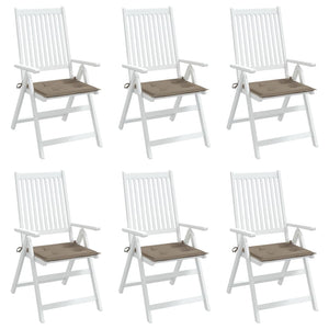 Μαξιλάρια Καρέκλας Κήπου 6 τεμ. Taupe 50x50x4 εκ. Oxford Ύφασμα