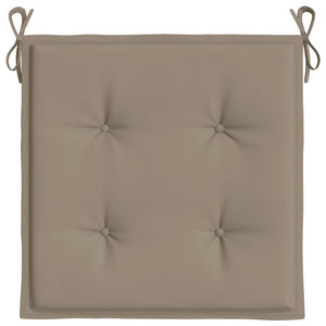 Μαξιλάρια Καρέκλας Κήπου 6 τεμ. Taupe 50x50x4 εκ. Oxford Ύφασμα