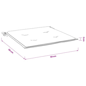 Μαξιλάρια Καρέκλας 4 τεμ Κόκκινο Καρό 50x50x3 εκ. Ύφασμα Oxford