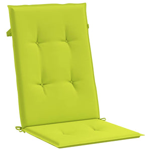 Μαξιλάρια Καρέκλας Κήπου με Πλάτη 6 τεμ. Πράσινο 120x50x3 εκ.